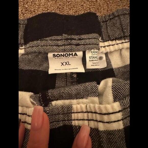Sonoma Men's Plaid Lounge Pants XXL - Comfortable and Stylish - Picture 2 of 2